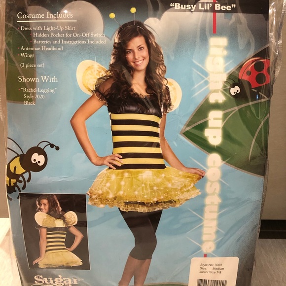 Busy Bee Light Up Bumblebee costume Junior Medium - Picture 1 of 7